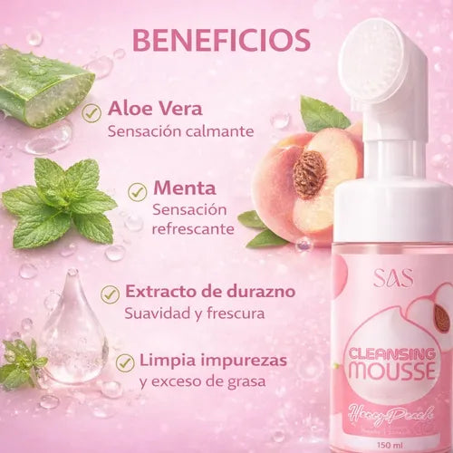 LIMPIADOR MOUSSE HONEY PEACH SAS