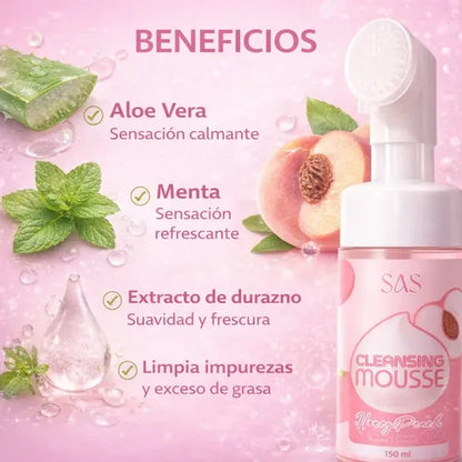 LIMPIADOR MOUSSE HONEY PEACH SAS