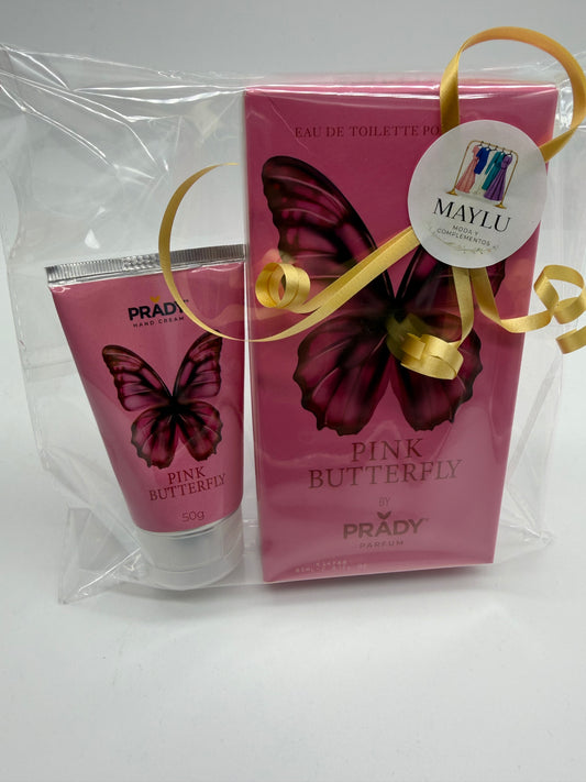 PACK DE COLONIA Y CREMA DE MANOS PINK BUTTERFLY