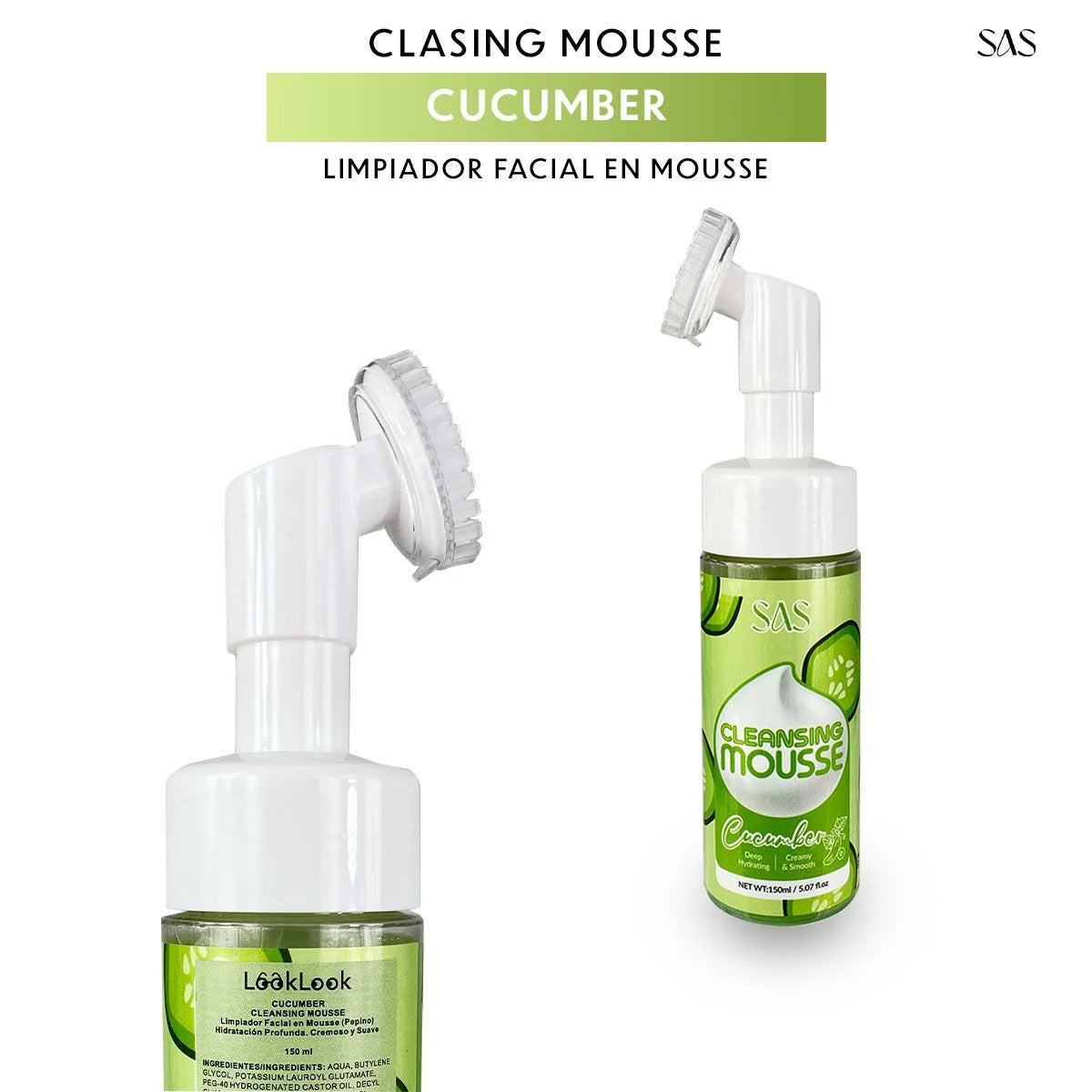 LIMPIADOR MOUSSE CLEANSING CUCUMBER SAS
